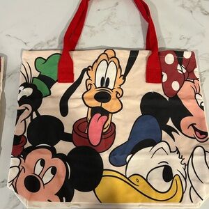Disney Character Tote Bag with Red Handles